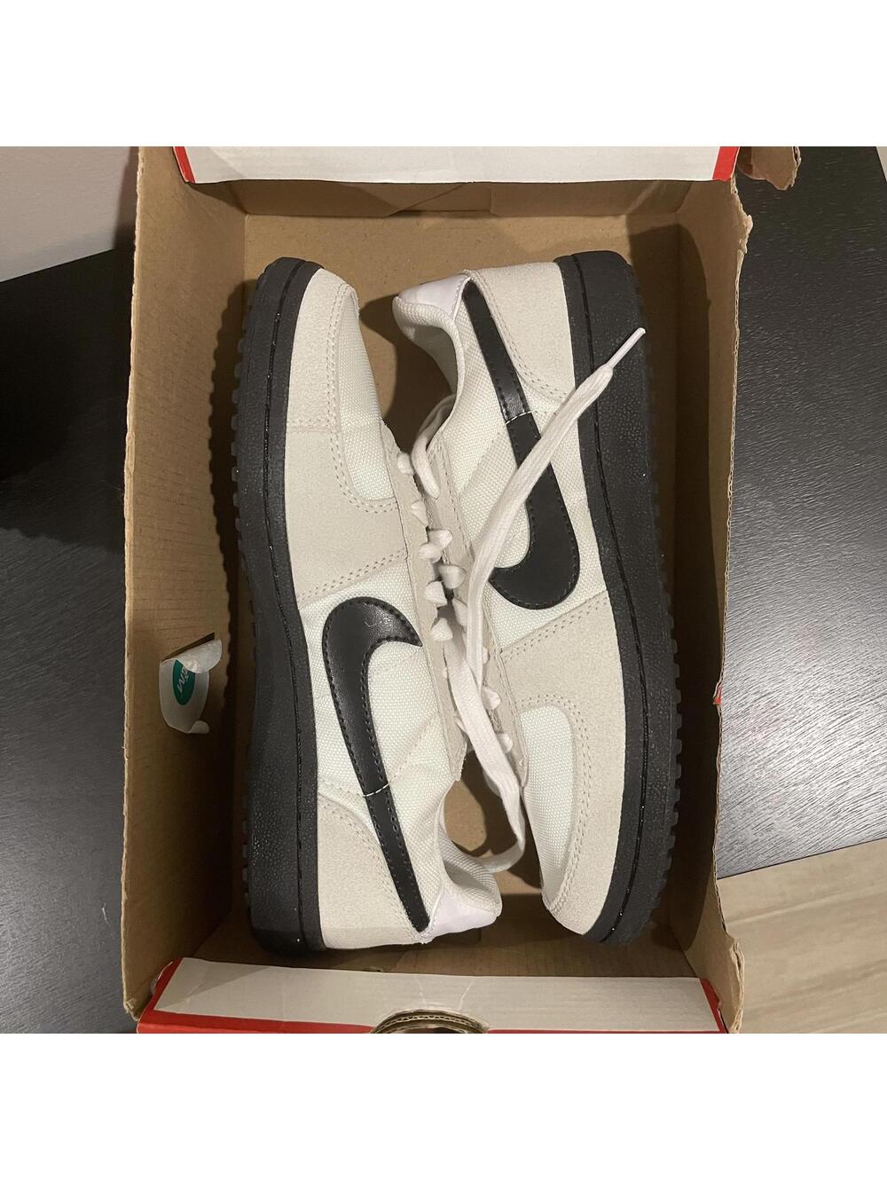 Nike Field General Sneakers -Boys 7Y (8,5 W) Black/White/Sail - New w Box No Lid